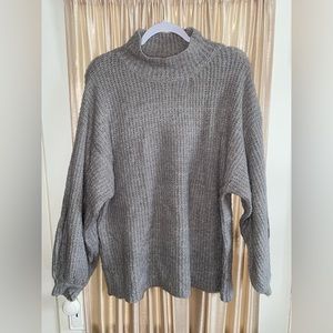 Boutique Grey Cowl-neck Sweater! NWOT!